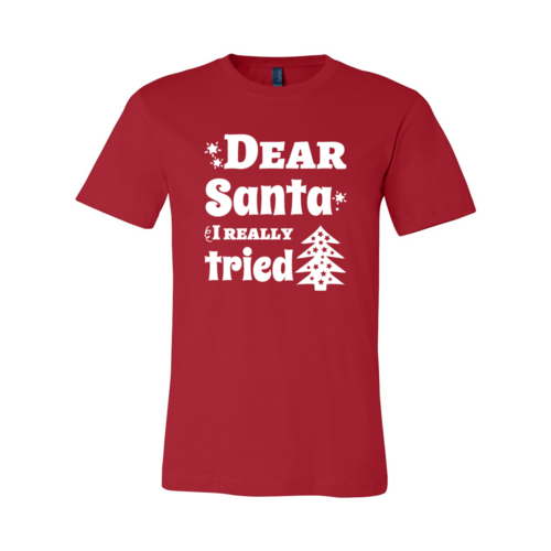 Dear Santa I Really Tried Shirt