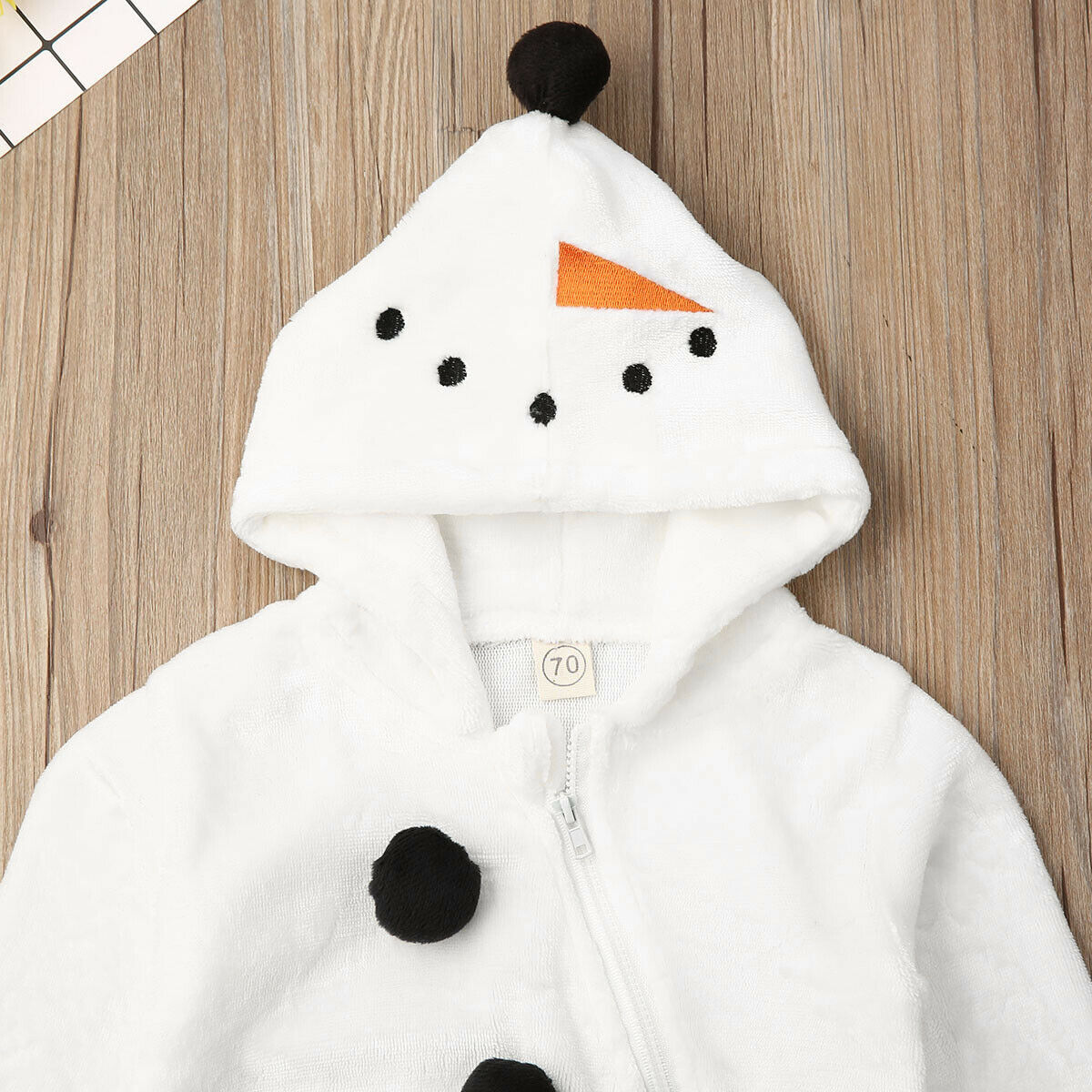 New Year 0 3T Baby Girl Boy Snowman Fleece One