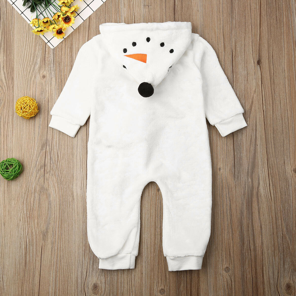 New Year 0 3T Baby Girl Boy Snowman Fleece One